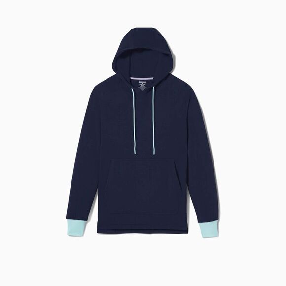NWT Jambys House Hoodie Lightweight French Terry Hoodie- Unisex Small- Navy/Mint - Picture 2 of 10
